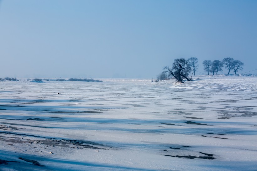 冰天雪地的自然風景圖片