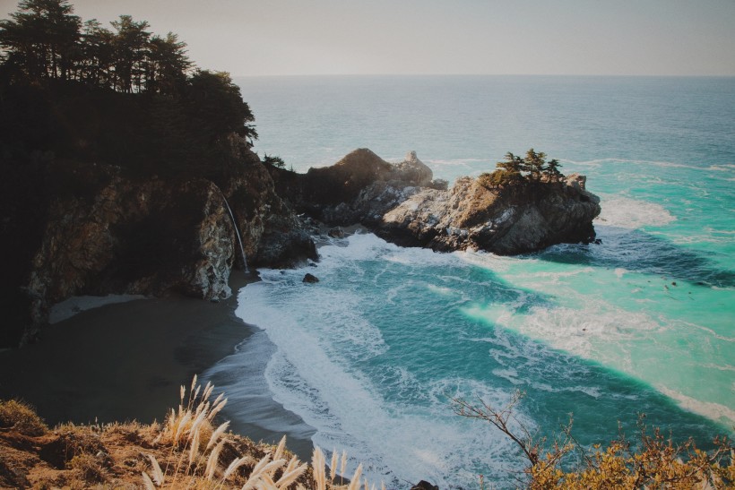 美麗的海岸風景圖片
