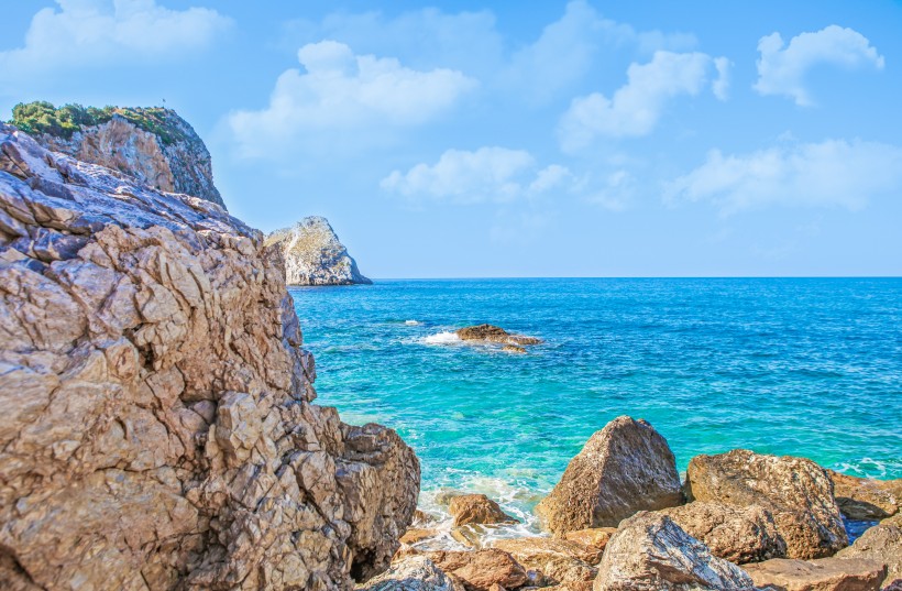 美麗的海岸風景圖片