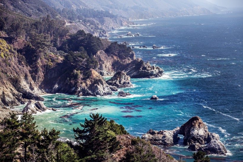 美麗的海岸風景圖片