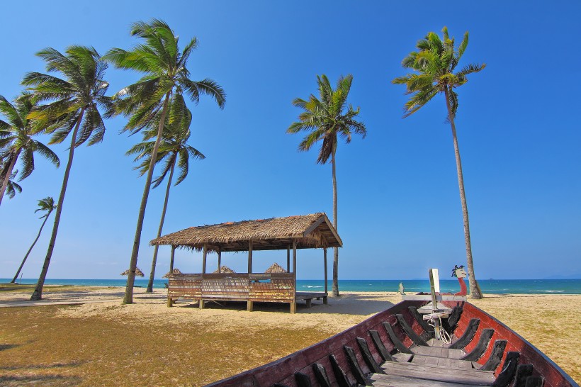 海邊小屋圖片