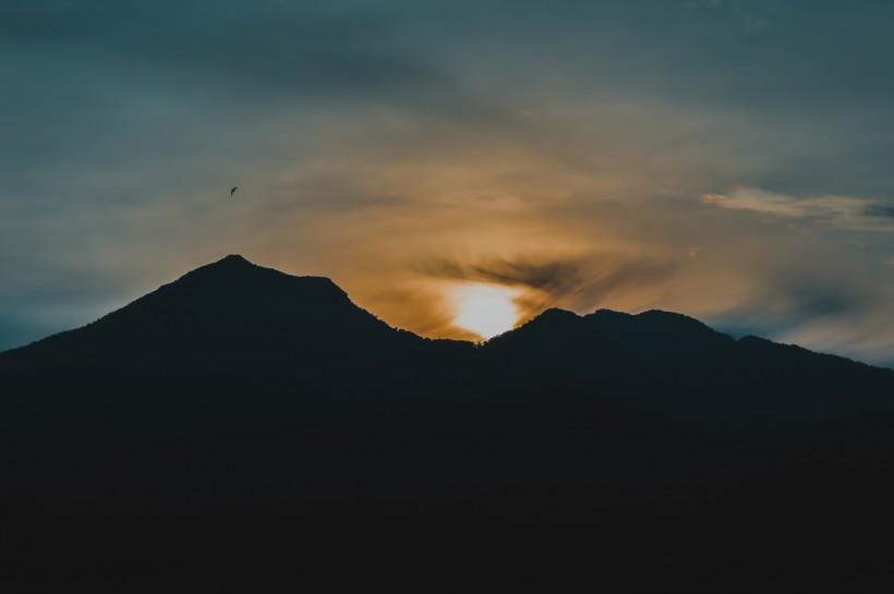 黃昏時天空美景圖片