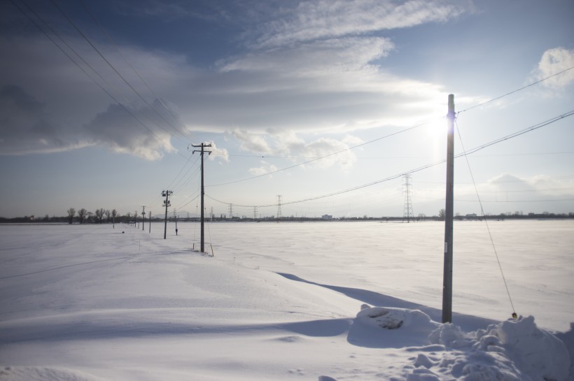 美麗的雪景圖片