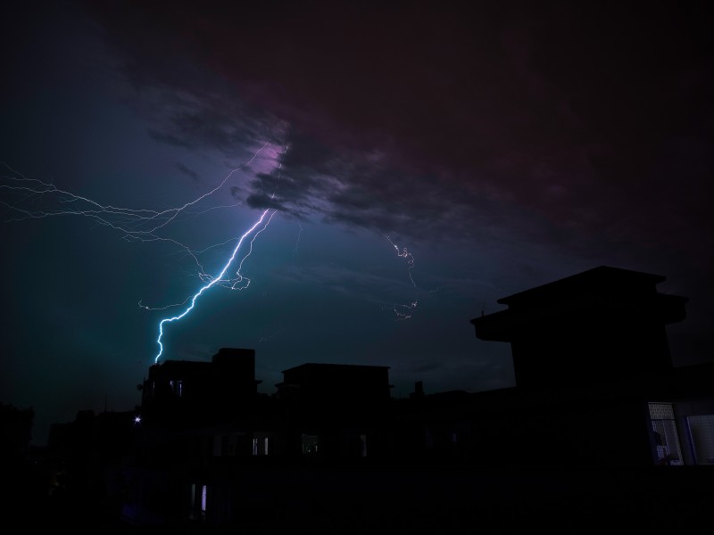 恐怖的閃電圖片