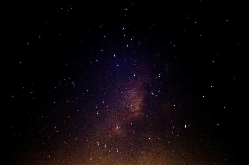 夜晚閃耀的星空圖片