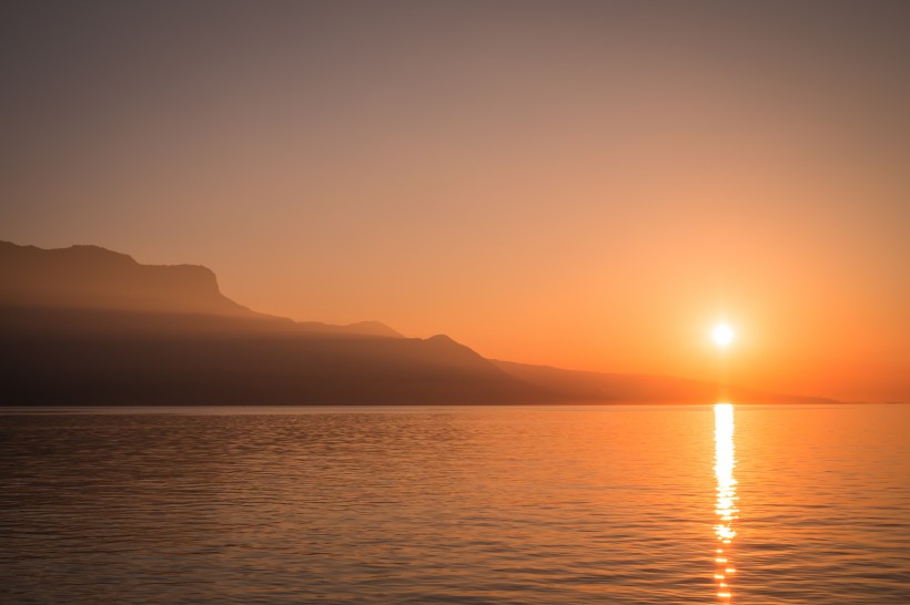 唯美的夕陽圖片
