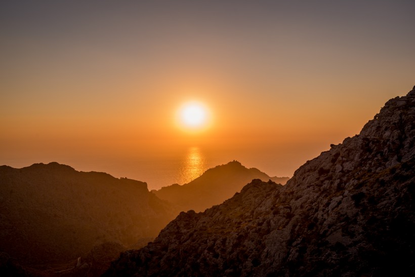 唯美的夕陽圖片