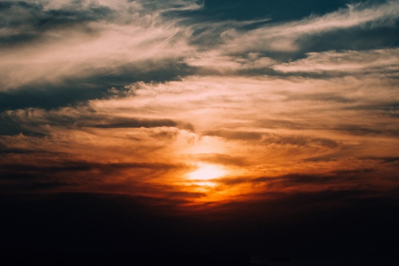 唯美的夕陽圖片