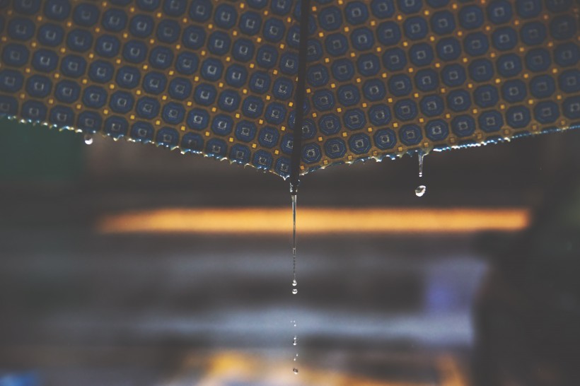 下雨天的雨滴圖片