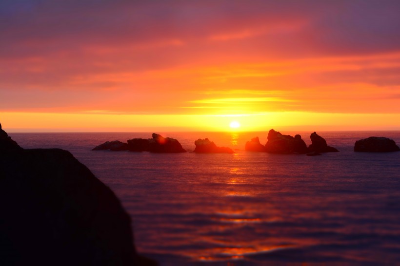 唯美的夕陽圖片