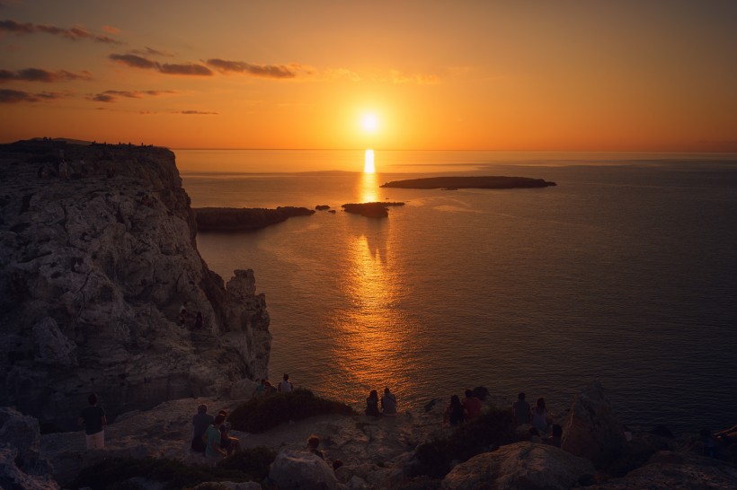 美麗的夕陽景色圖片