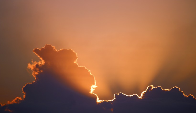 美麗的夕陽景色圖片