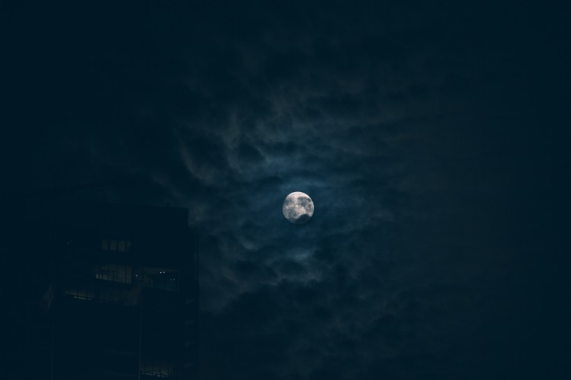 圓圓的月亮圖片