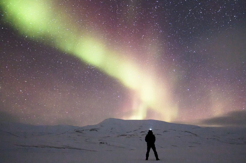 神秘夢幻的北極光圖片