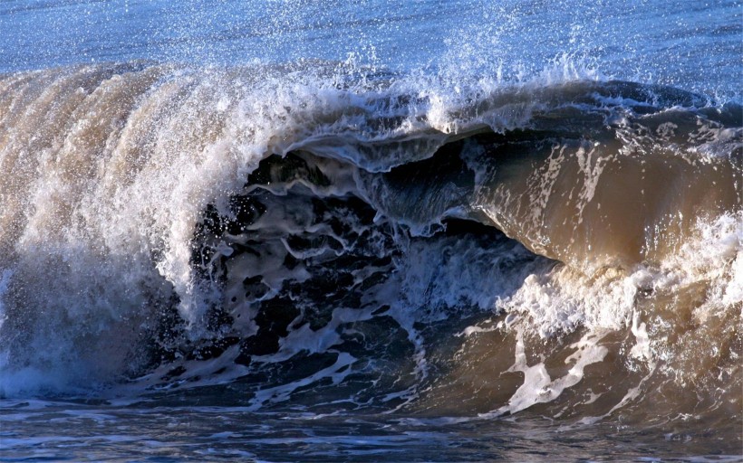 大海海浪浪花圖片