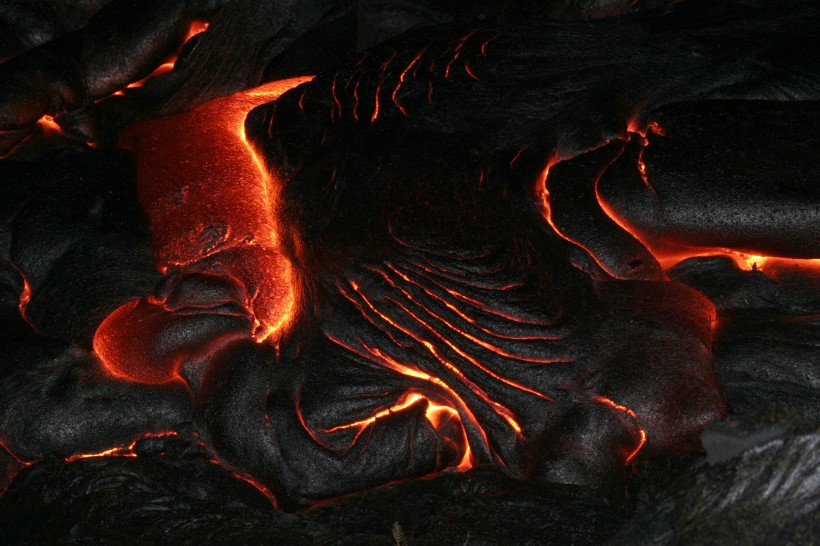 火山和岩漿風景圖片