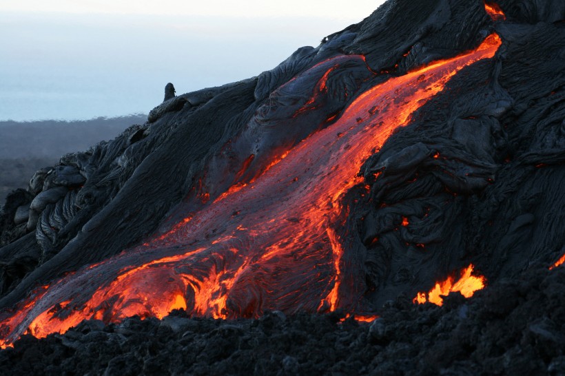 火山和岩漿風景圖片