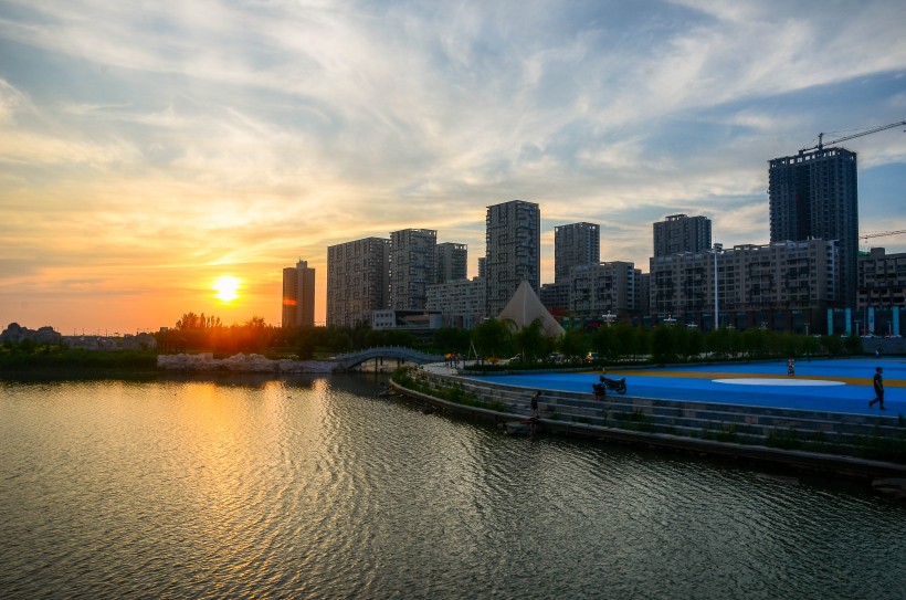 美麗的落日風景圖片