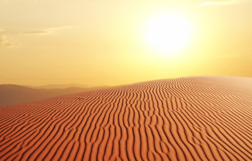 美麗的沙漠風景圖片