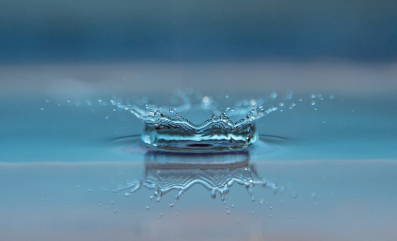 水滴的波紋素材圖片