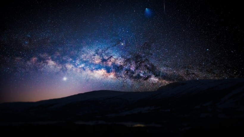 浩瀚的星空銀河風景圖片