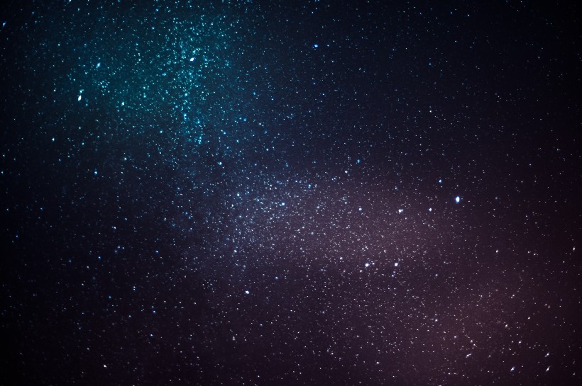 浩瀚的星空銀河風景圖片