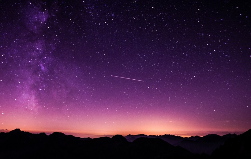 浩瀚的星空銀河風景圖片