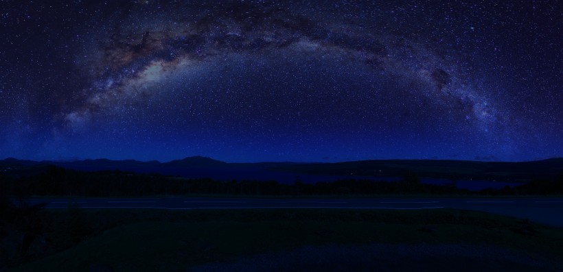 浩瀚的星空銀河風景圖片