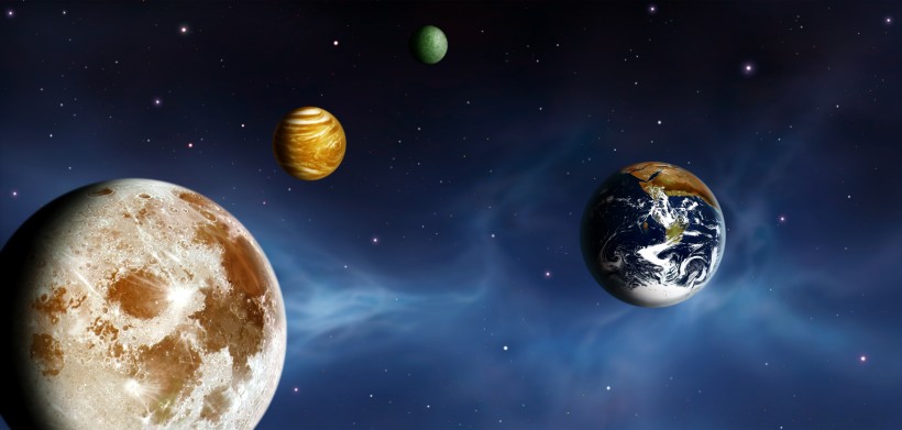 美麗的星球和浩瀚的宇宙圖片