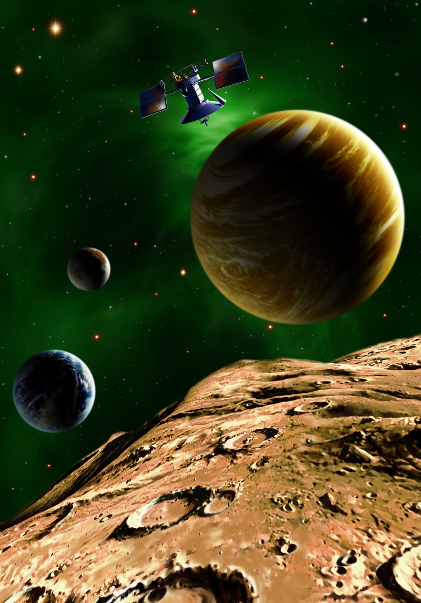 美麗的星球和浩瀚的宇宙圖片