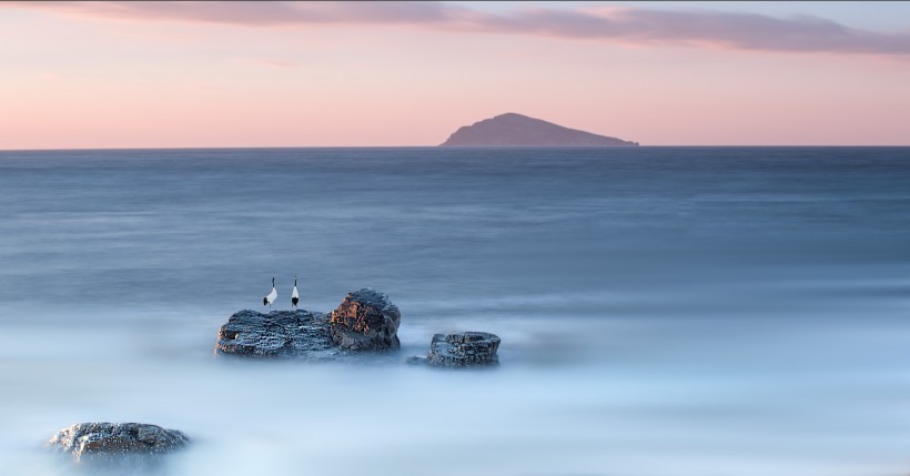 海邊礁石風景圖片