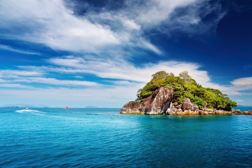 海島全景圖片