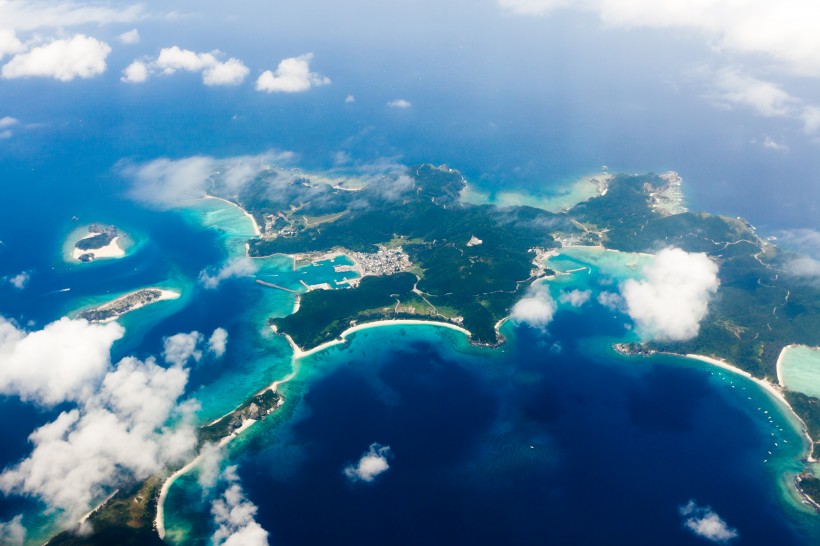 海島全景圖片