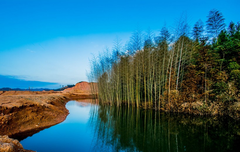 黃昏風景圖片