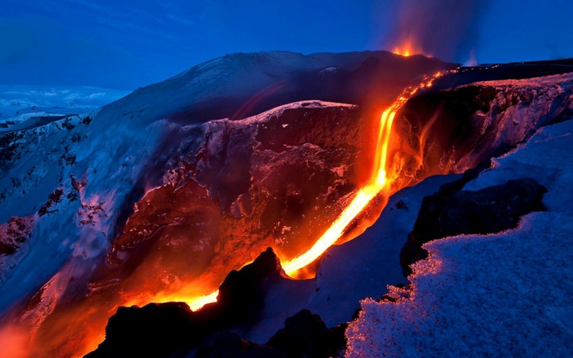 壯麗火山風景圖片