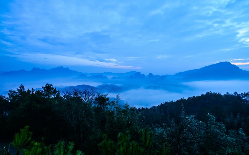 日出朝霞風景圖片