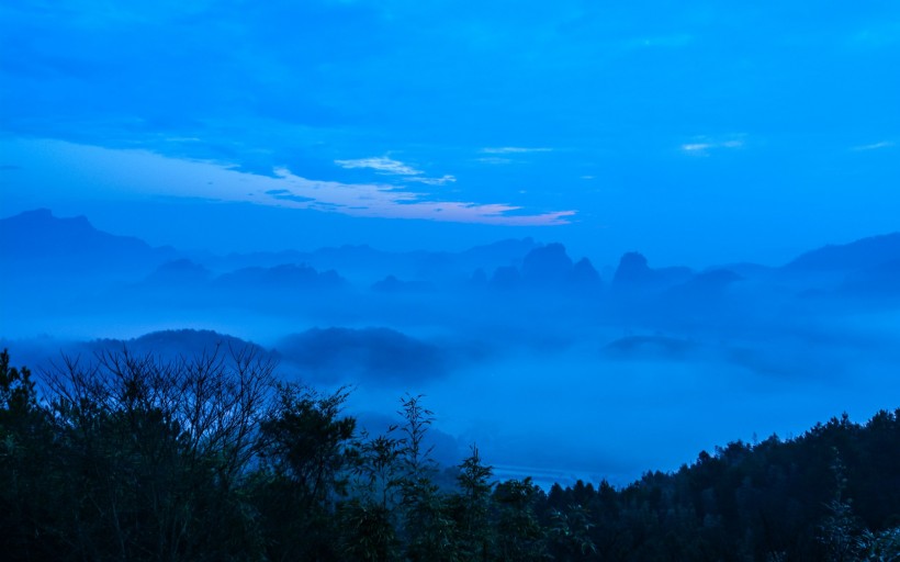 日出朝霞風景圖片