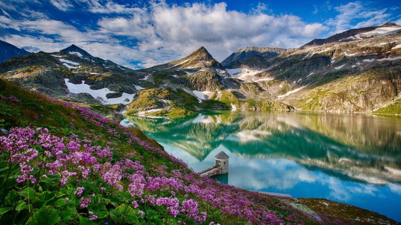 唯美山峰自然風景圖片