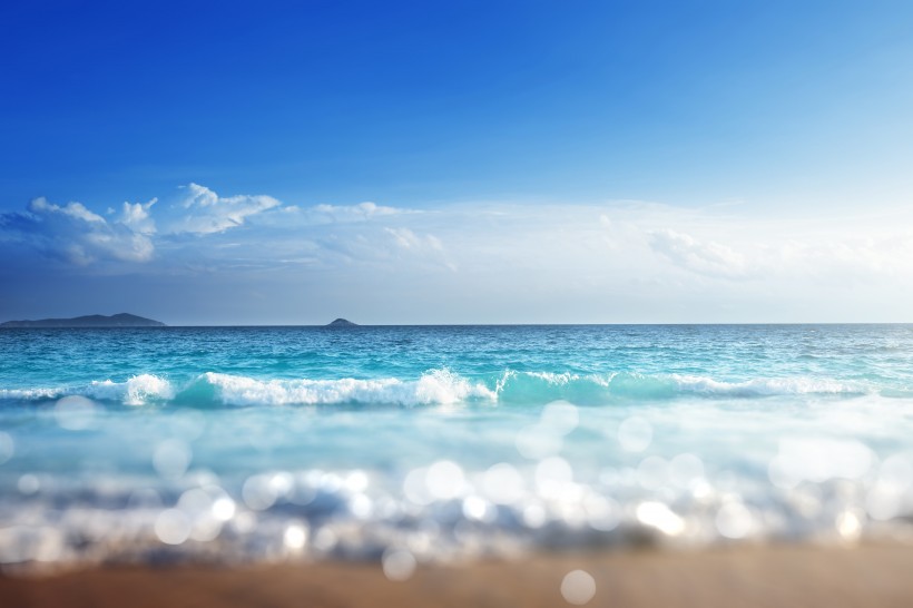 唯美海浪景色圖片