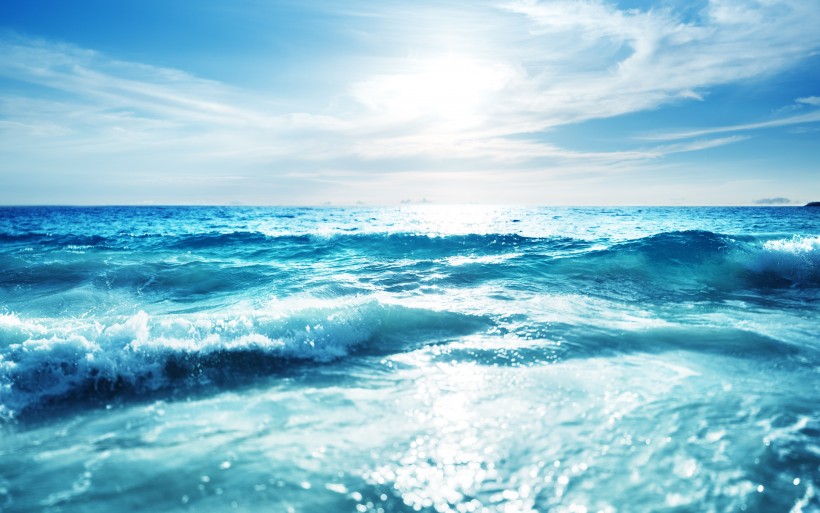 唯美海浪景色圖片