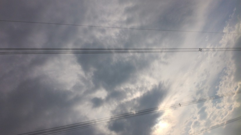 天空中透光的雲彩圖片