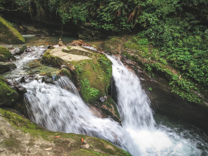 森林小溪山間流水圖片