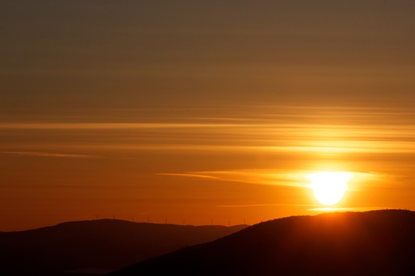 美麗的夕陽風景圖片