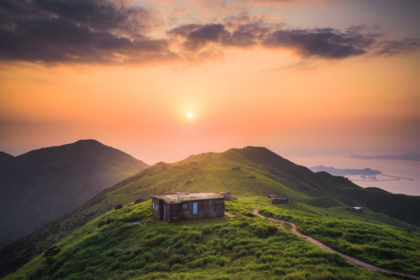 夕陽美景圖片