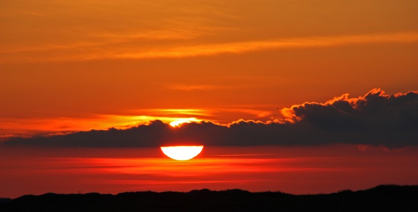 唯美的夕陽晚霞風景圖片