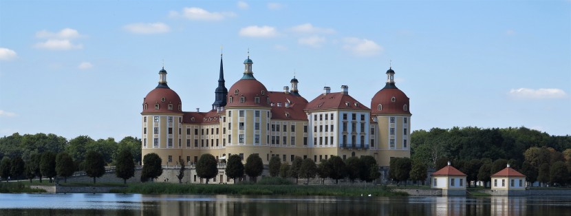 德國莫裡茨堡建築風景圖片