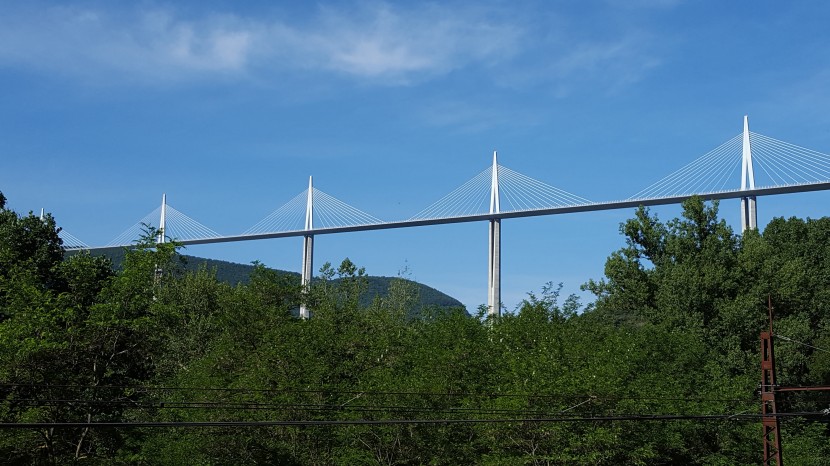 法國米約大橋建築風景圖片