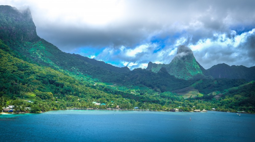 法屬波利尼西亞莫雷阿島自然風景圖片