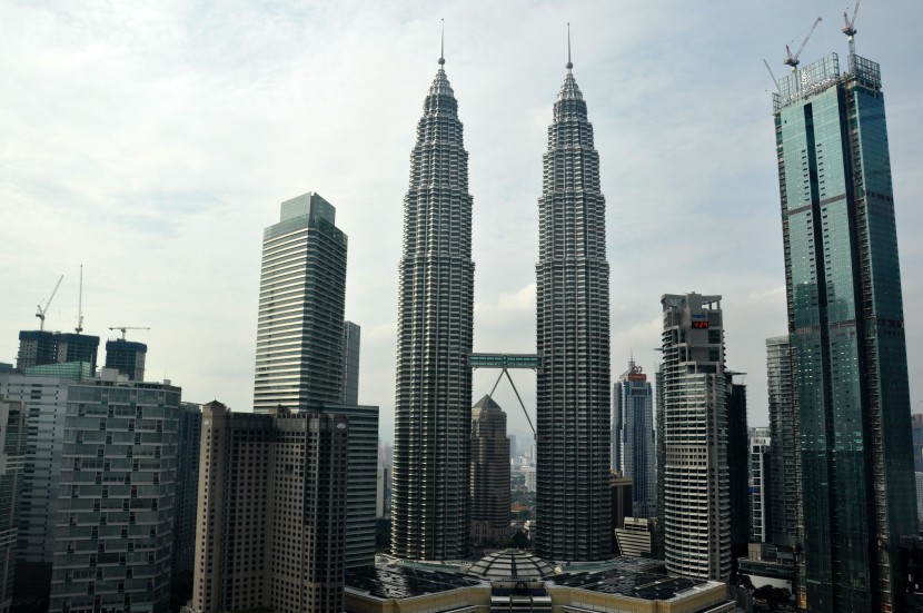 吉隆坡石油雙塔建築風景圖片