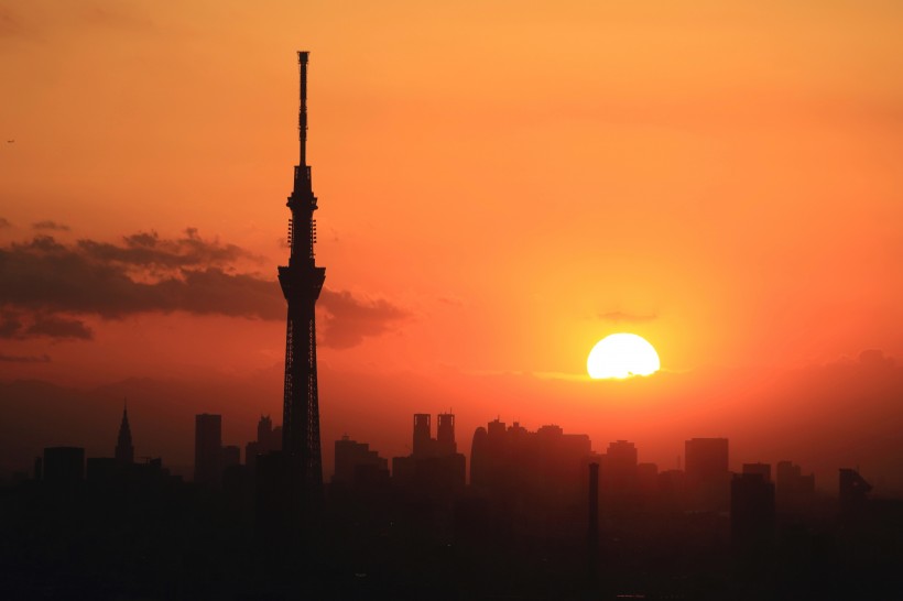 太陽的東升西落圖片